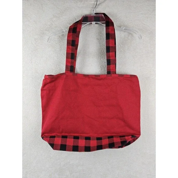 Walt Disney World Parks Christmas Holiday Mickey Minnie Zipper Tote - Picture 3 of 3